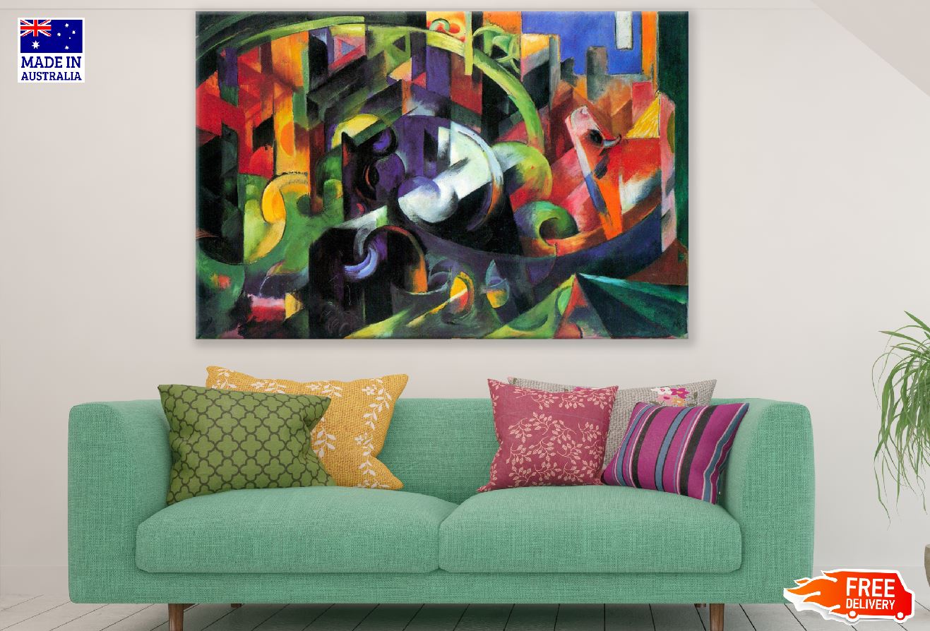 Colorful Painting Abstract Design Print 100% Australian Made