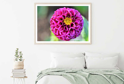 Yellow Dahlia Closeup Side View Home Decor Premium Quality Poster Print Choose Your Sizes