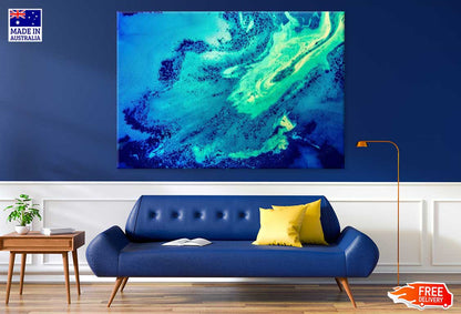 Blue & Green Abstract Design Print 100% Australian Made
