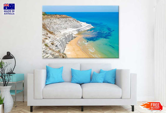 Rocky Coast Porto Empedocle View Photograph Print 100% Australian Made