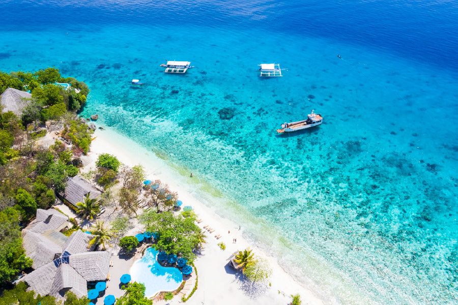 SuSumilon Island Beach Aerial Photograph Home Decor Premium Quality Poster Print Choose Your Sizes