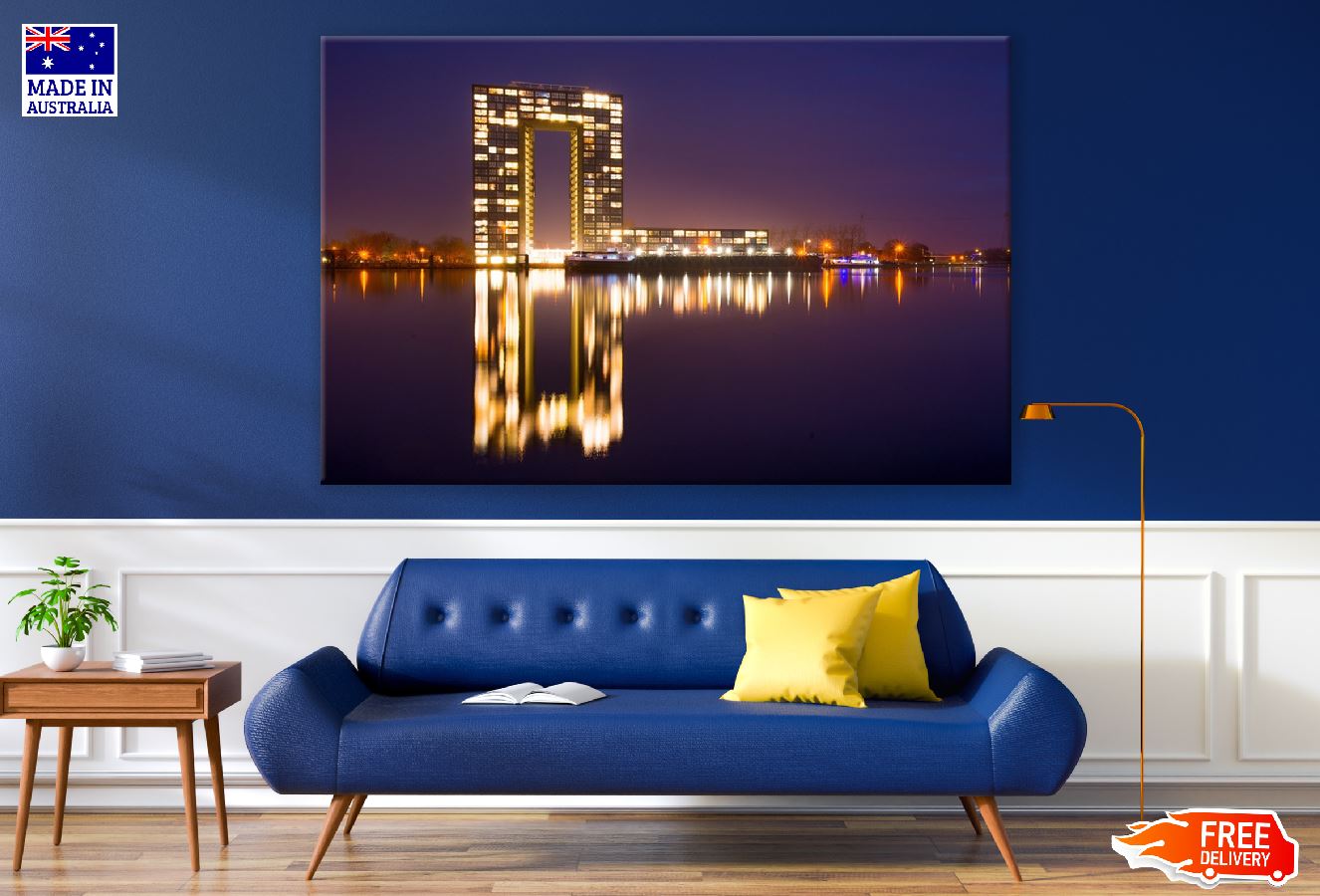 Netherlands City Night View Photograph Print 100% Australian Made