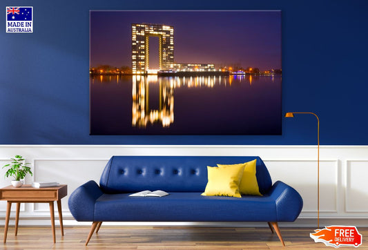 Netherlands City Night View Photograph Print 100% Australian Made