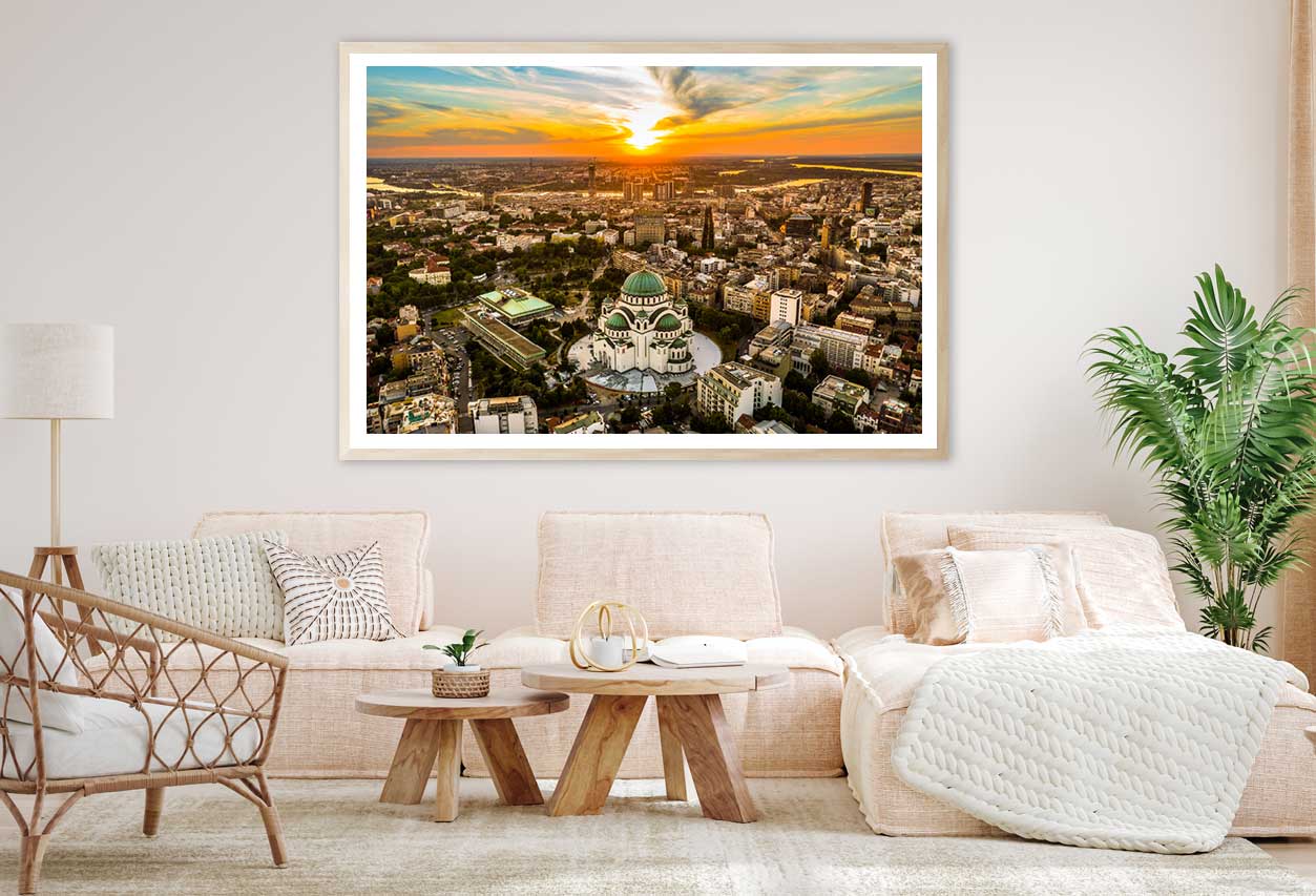 Belgrade City Aerial View Photograph Home Decor Premium Quality Poster Print Choose Your Sizes