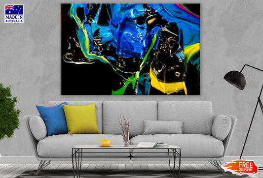 Colorful Watercolor Paint Abstract Design Print 100% Australian Made