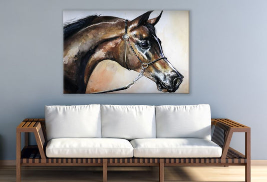 Horse Head wall canvas high quality home decor Print 100% Australian Made