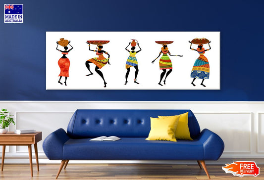 Panoramic Canvas African Woman Art High Quality 100% Australian made wall Canvas Print ready to hang