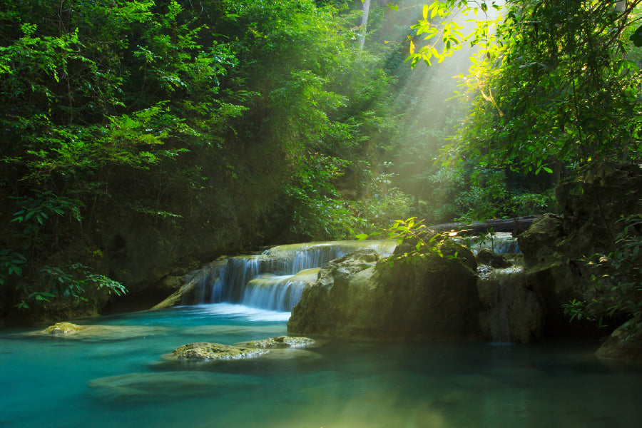 Erawan Waterfall View Photograph Print 100% Australian Made
