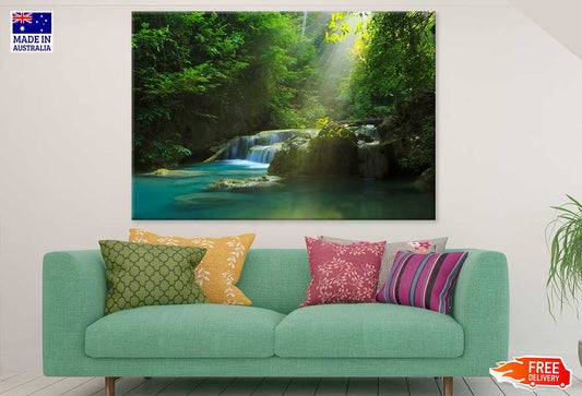 Erawan Waterfall View Photograph Print 100% Australian Made
