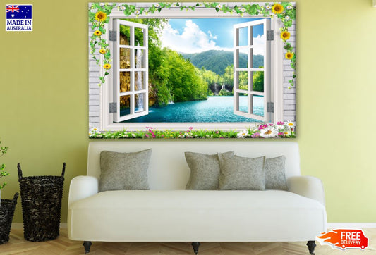 Stunning Nature Landscape View From Window Photograph Print 100% Australian Made