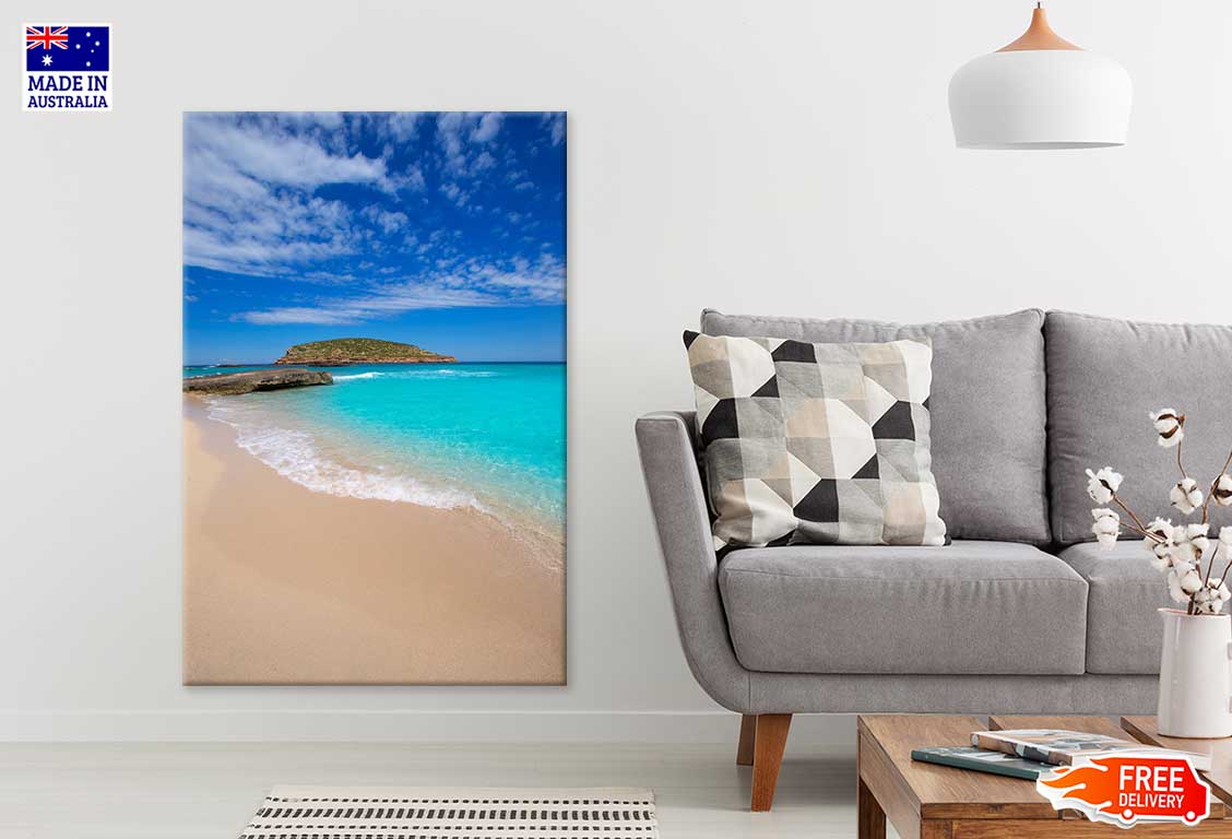 Ibiza Cala Conta Comte Sea View Spain Print 100% Australian Made