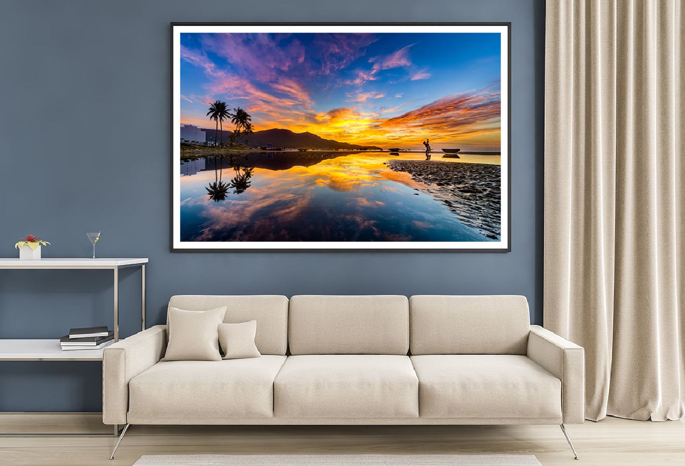 My Khe Beach & City Sunrise View Photograph Home Decor Premium Quality Poster Print Choose Your Sizes