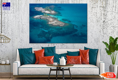 Rock Island Aerial View Photograph Print 100% Australian Made
