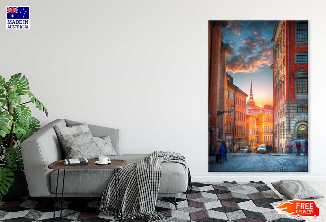 Capital Stockholm Street View Sweden Print 100% Australian Made