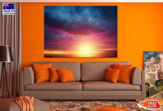 Mospheric Sunset Sky Scenery View Photograph Print 100% Australian Made
