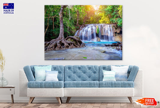 Erawan Waterfall View Photograph Thailand Print 100% Australian Made