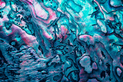 Pink & Blue Pattern Abstract Design Print 100% Australian Made