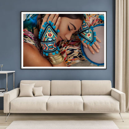 Indian Fashion Girl Photograph Home Decor Premium Quality Poster Print Choose Your Sizes