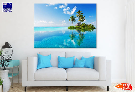 Tropical Paradise Beach View Photograph Print 100% Australian Made