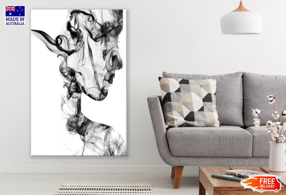 Woman Smoke Face B&W Abstract Design Print 100% Australian Made