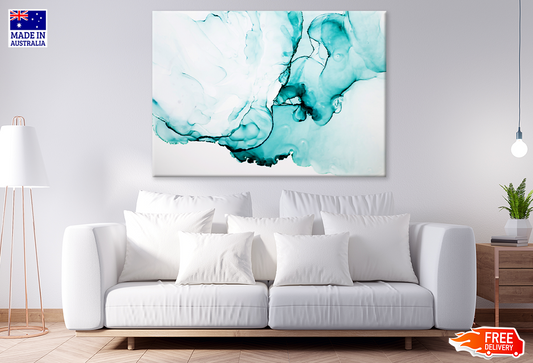 Blue & White Abstract Design Print 100% Australian Made