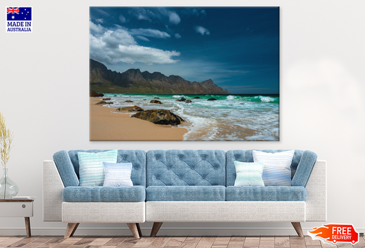 Rock Mountain Sea Sky View Photograph Print 100% Australian Made
