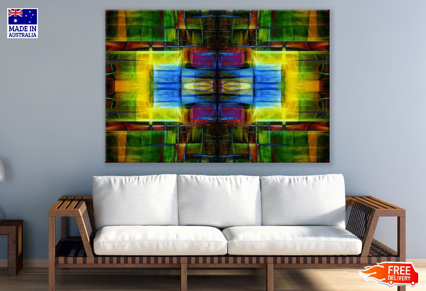 Colorful Abstract Design Print 100% Australian Made