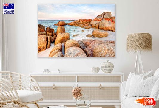 Rocks on Fires Bay View Photograph Tasmania Print 100% Australian Made