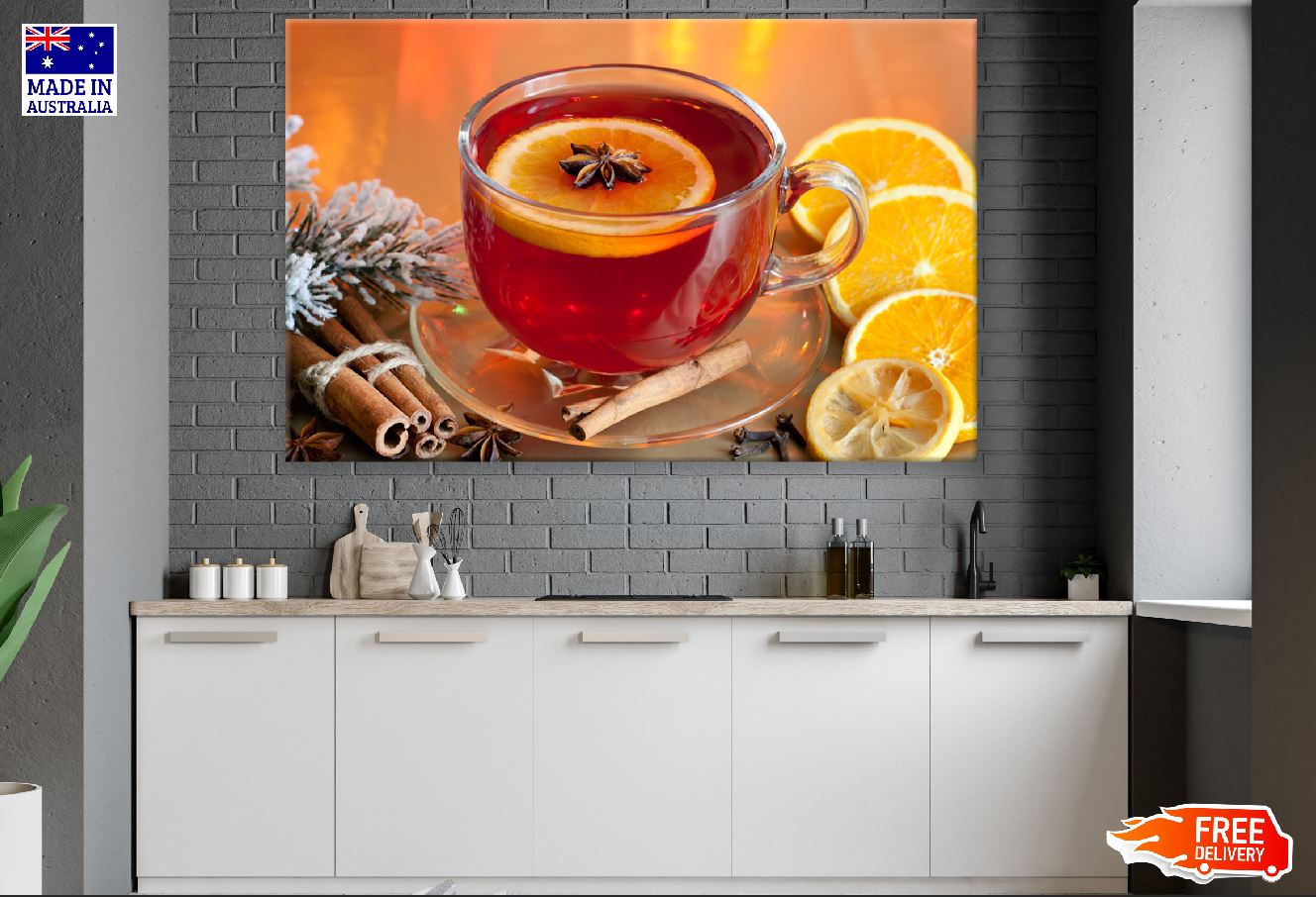 Ice Tea with Oranges & Spices Photograph Print 100% Australian Made