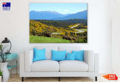Autumn Trees & Mountain Scenery Print 100% Australian Made