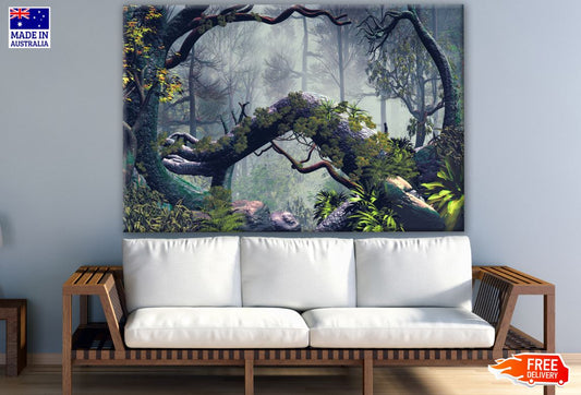 Stunning Deep Forest Print 100% Australian Made
