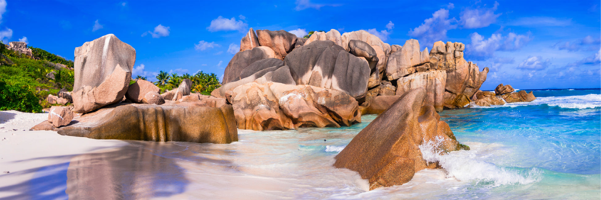 Panoramic Canvas Rocks Near Seashore Photograph High Quality 100% Australian Made Wall Canvas Print Ready to Hang