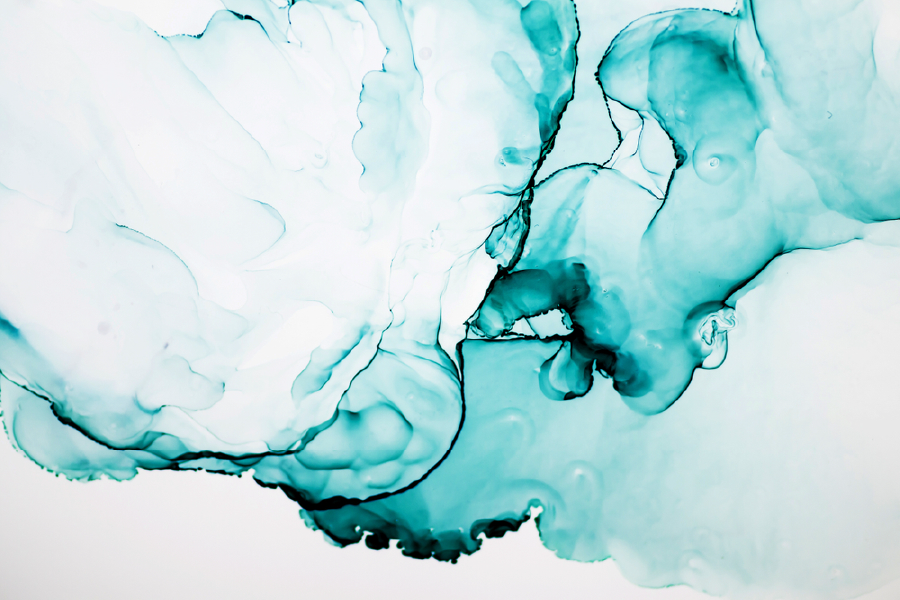 Blue & White Abstract Design Print 100% Australian Made