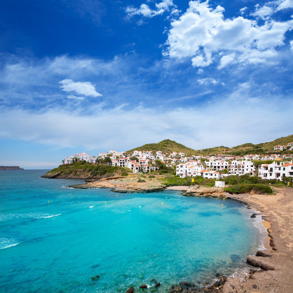 Square Canvas Menorca Cala Tirant Sea View Photograph High Quality Print 100% Australian Made