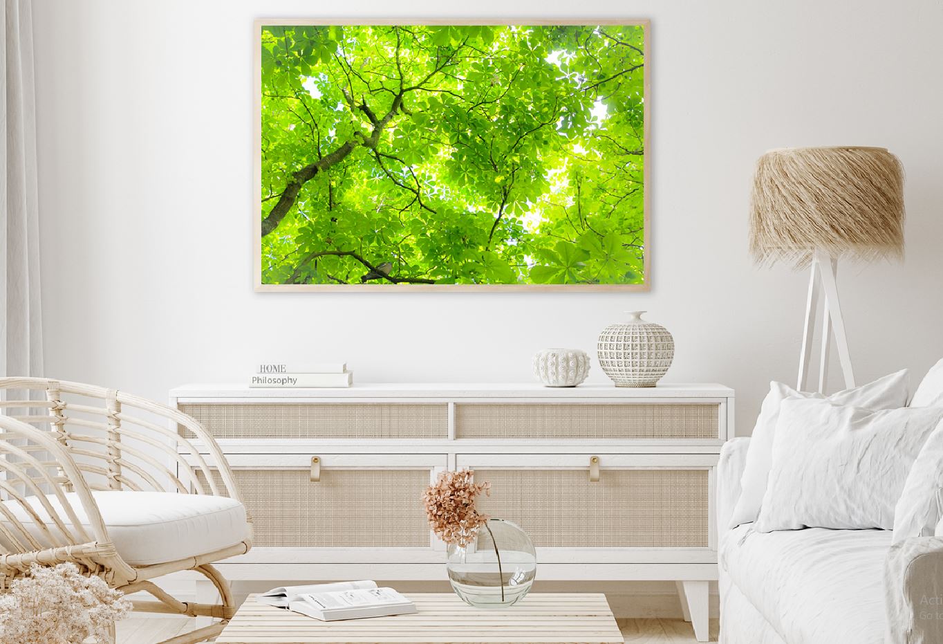 Green Tree Leaves View From Below Photograph Home Decor Premium Quality Poster Print Choose Your Sizes