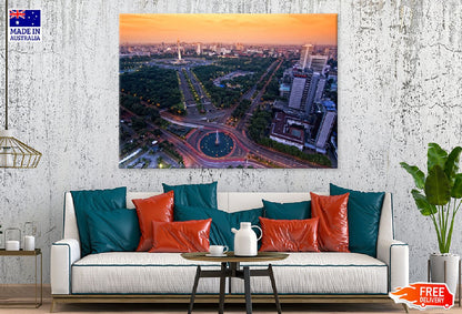 Jakarta Landmark Night View Photograph Print 100% Australian Made