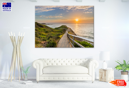 Sea Sunset Scenery View Photograph Print 100% Australian Made