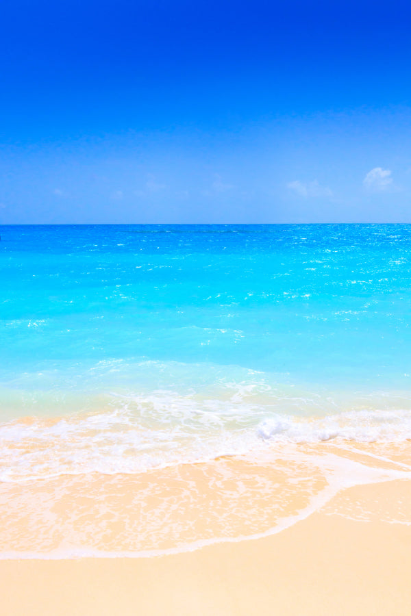 Sandy Beach with Turquoise Ocean View Print 100% Australian Made