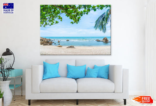 Samui Island Sea with Rocks View Photograph Print 100% Australian Made