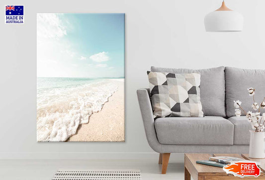 Japanese Clean White Beach View Photograph Print 100% Australian Made