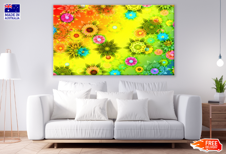 Colorful Abstract Design Print 100% Australian Made