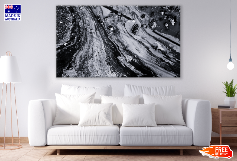 B&W Abstract Design Print 100% Australian Made