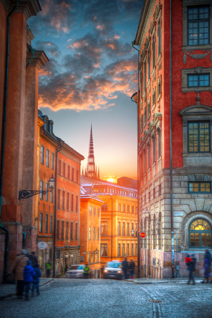 Capital Stockholm Street View Photograph Sweden Home Decor Premium Quality Poster Print Choose Your Sizes