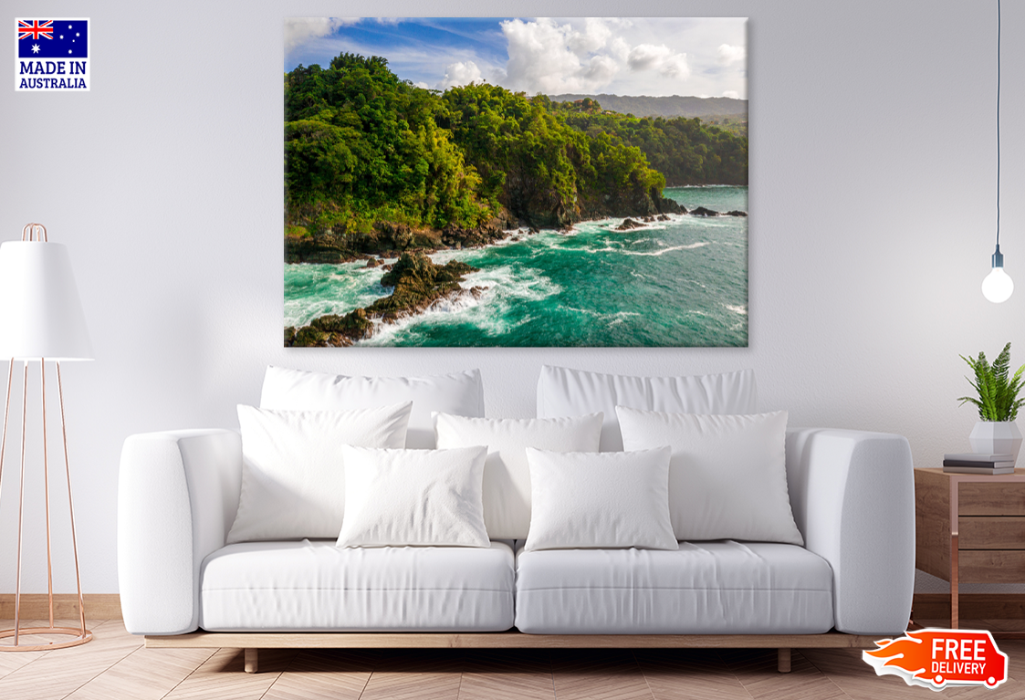 Forest & Sea Sky Scenery View Photograph Print 100% Australian Made