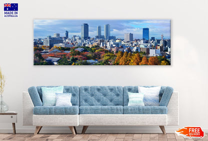 Panoramic Canvas Nagoya Japan Skyline View High Quality 100% Australian Made Wall Canvas Print Ready to Hang