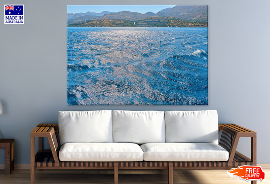 Sea Waves & Mountain View Photograph Print 100% Australian Made