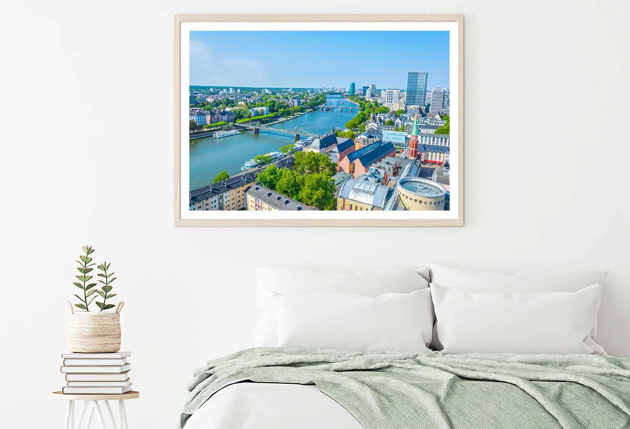 Frankfurt am Main Germany View Photograph Home Decor Premium Quality Poster Print Choose Your Sizes