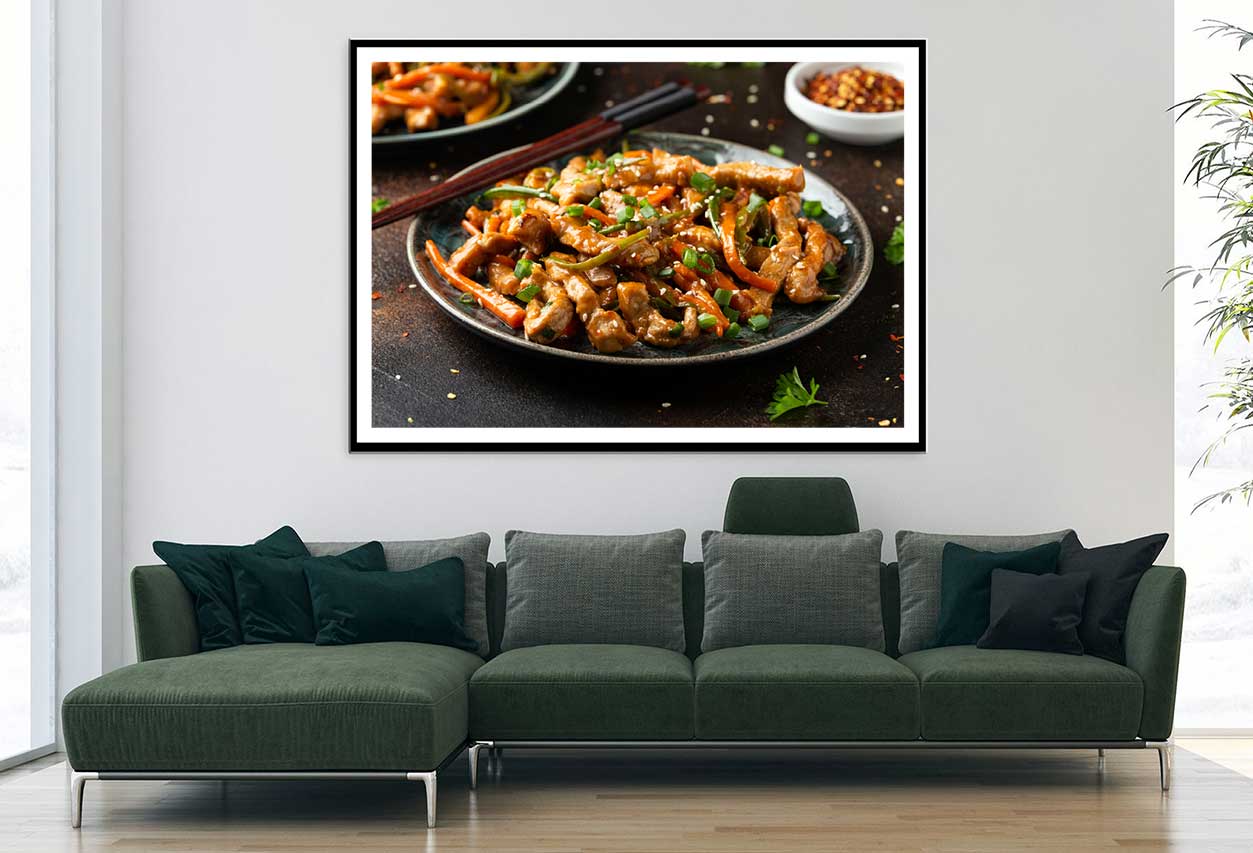 Chinese Sichuan with Vegetables View Home Decor Premium Quality Poster Print Choose Your Sizes