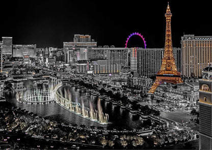 Las Vegas Nevada Night Photograph Print 100% Australian Made