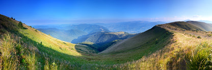 Panoramic Canvas Field Mountain & Sky Scenery High Quality 100% Australian Made Wall Canvas Print Ready to Hang